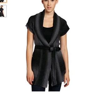 Unionbay Dip Dye Shawl Collar Sweater, Black Gray